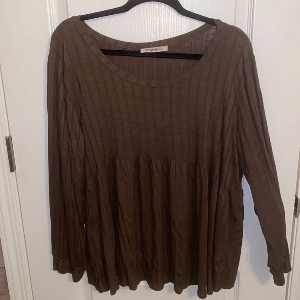 Long Sleeve Babydoll Style Top